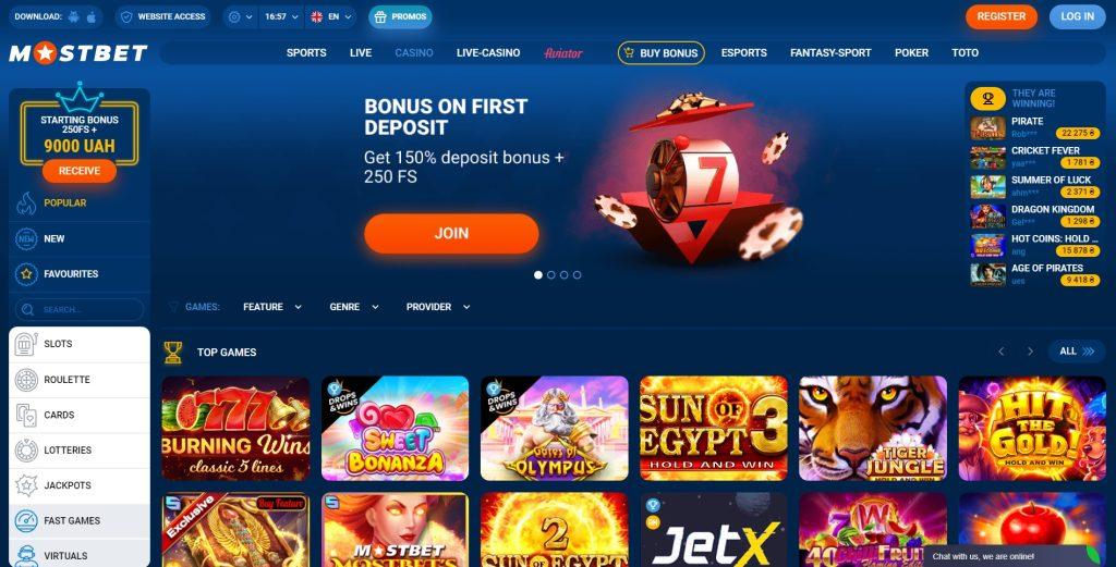 Get Lucky with Mostbet Casino's 5